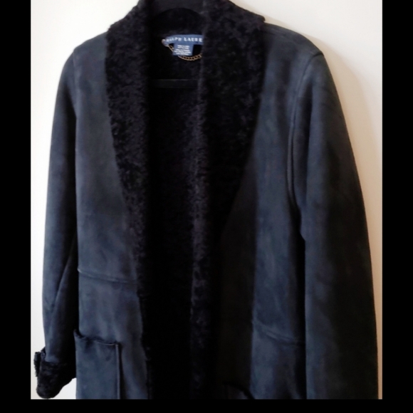 ➡️ SOLD Ralph Lauren Long Leather Coat - Picture 3 of 8